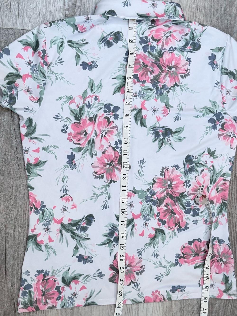 Bad Birdie Spring Showers Women’s Core Performance Polo Size M Golf Floral - Picture 11 of 11